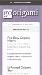 Mobile Screenshot of goorigami.com
